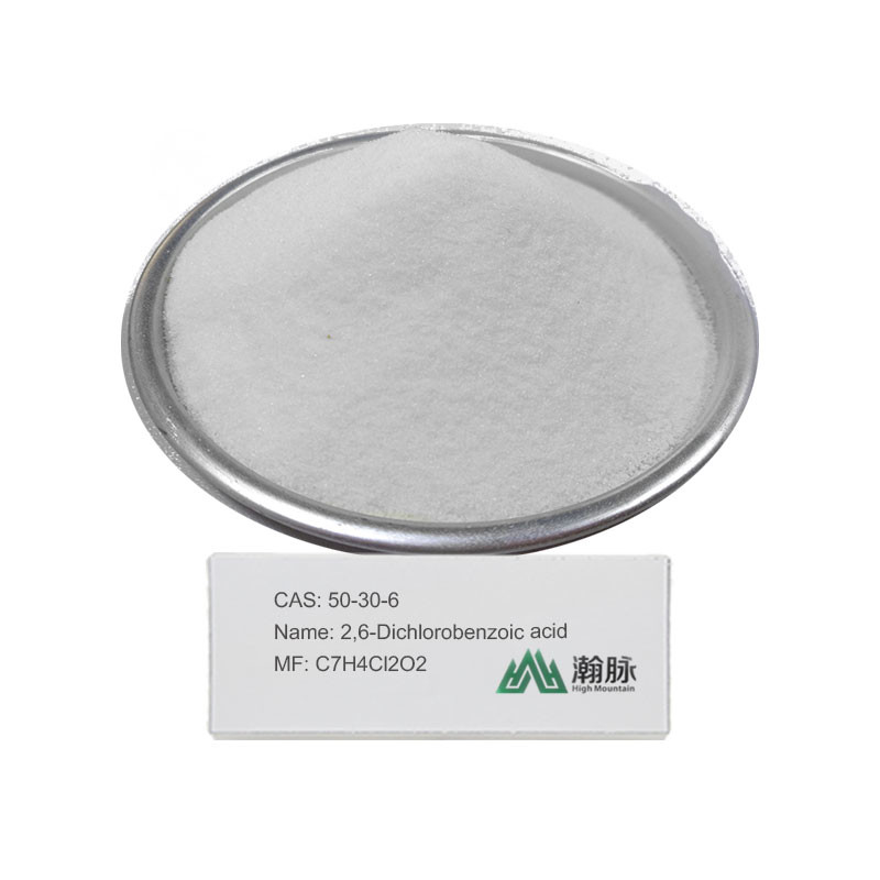 ইন্ডাস্ট্রি ফার্মাসিউটিক্যাল ইন্টারমিডিয়েটস 2,6-ডিক্লোরোবেনজোয়িক অ্যাসিড CAS 50-30-6 C7H4Cl2O2